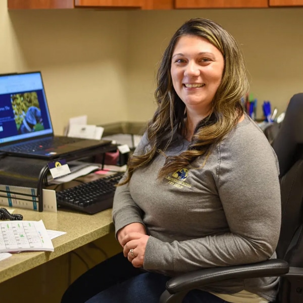 Portrait of Ashley Darling, licensed veterinary technician