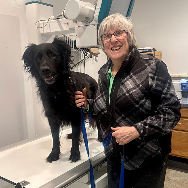 Portrait of Dr. Clark, veterinarian